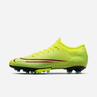 Ghete Fotbal Nike Mercurial Vapor 13 Pro MDS AG-PRO Artificial-Grass Dama Lămâie Negrii | OLFE-16238